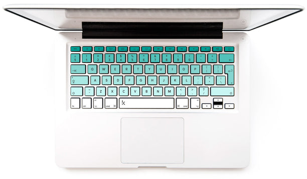Mint Ombre MacBook Keyboard Stickers decals