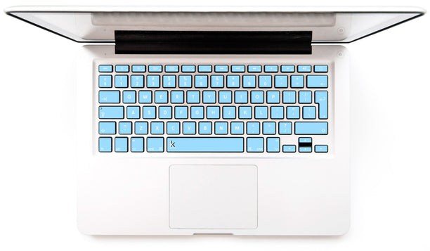 Pastel Blue MacBook Keyboard Stickers