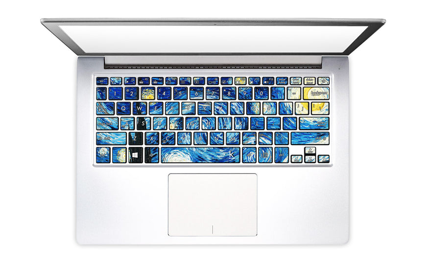 Van Gogh Starry Night Laptop Keyboard Stickers decals