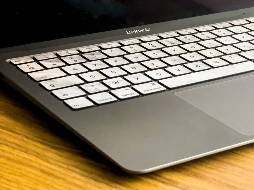 MacBook Air Keyboard Stickers - AZERTY & Marble