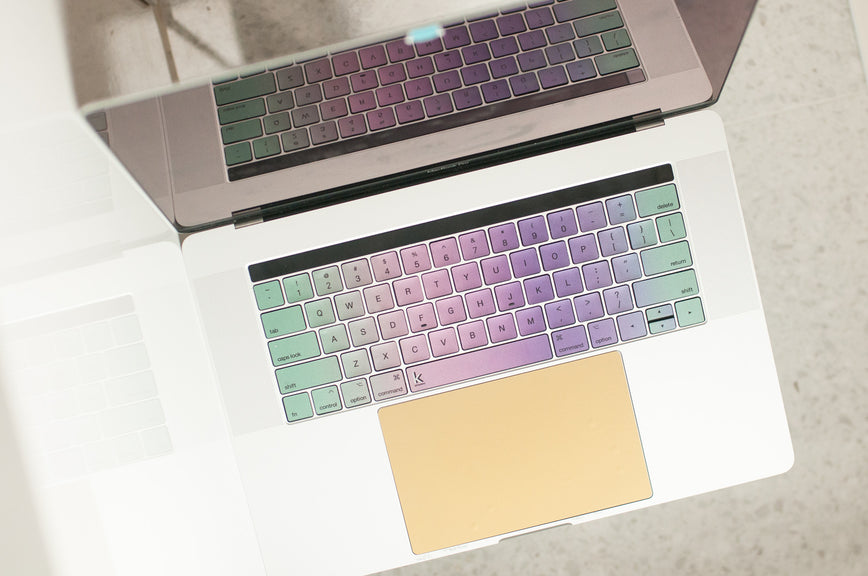 Kawaii ombre metallic keyboard sticker for Asus, HP, Dell or any other laptop