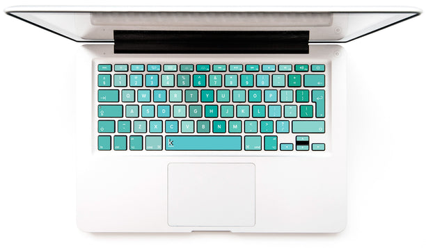 Turbo Mint MacBook Keyboard Decal at Keyshorts.com