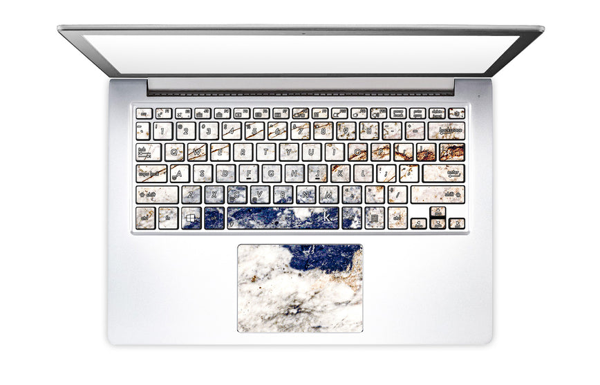 Amazing Marble Laptop Keyboard Stickers with touchpad sticker