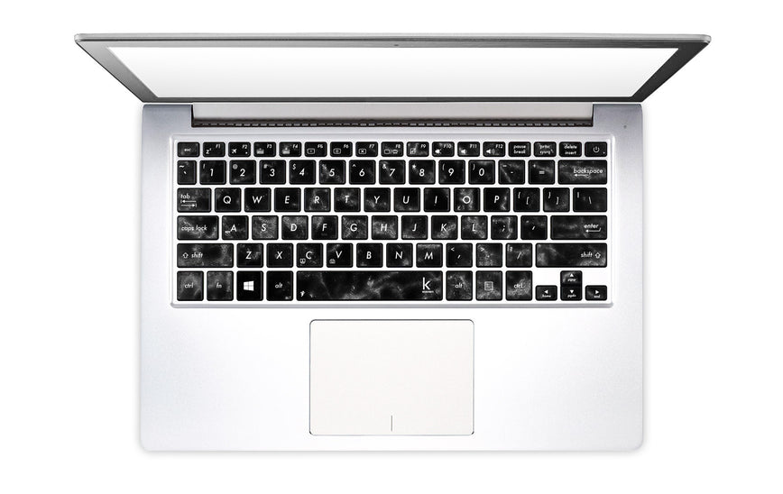 Black Marble Laptop Keyboard Stickers