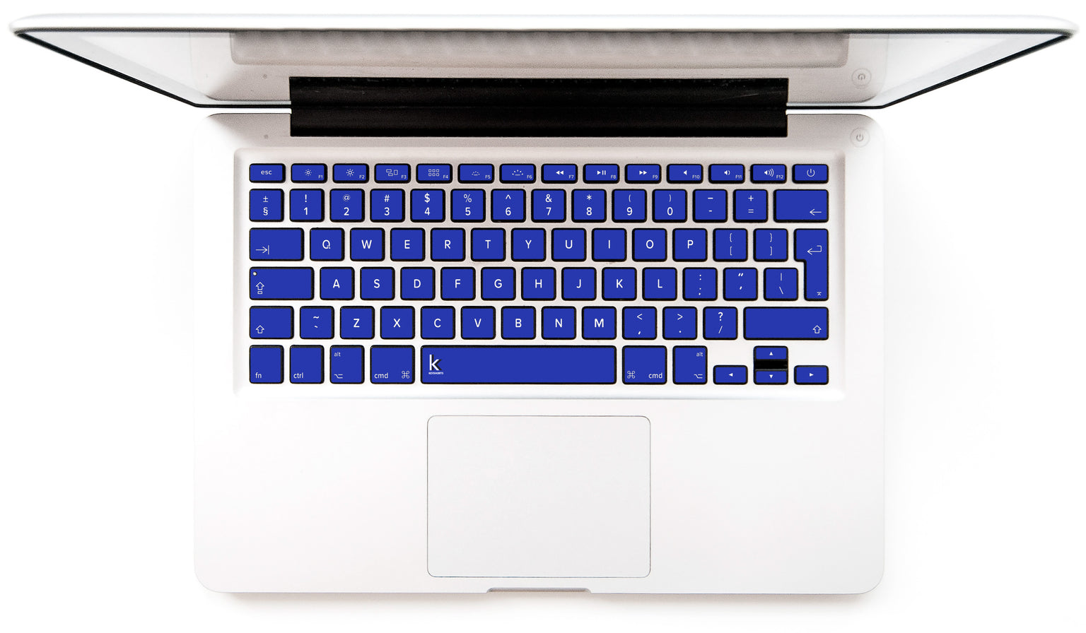 Electric Blue MacBook Keyboard Stickers