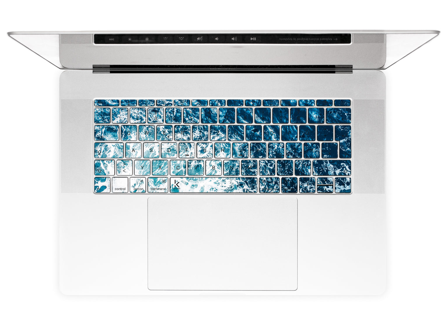 Gozo Wave MacBook Keyboard Stickers alternate German