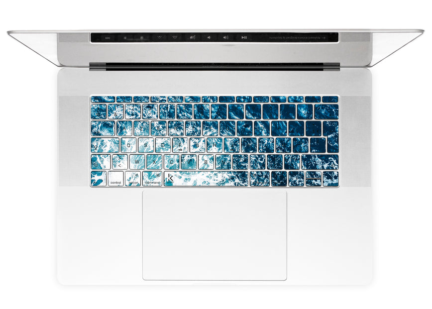 Gozo Wave MacBook Keyboard Stickers alternate French