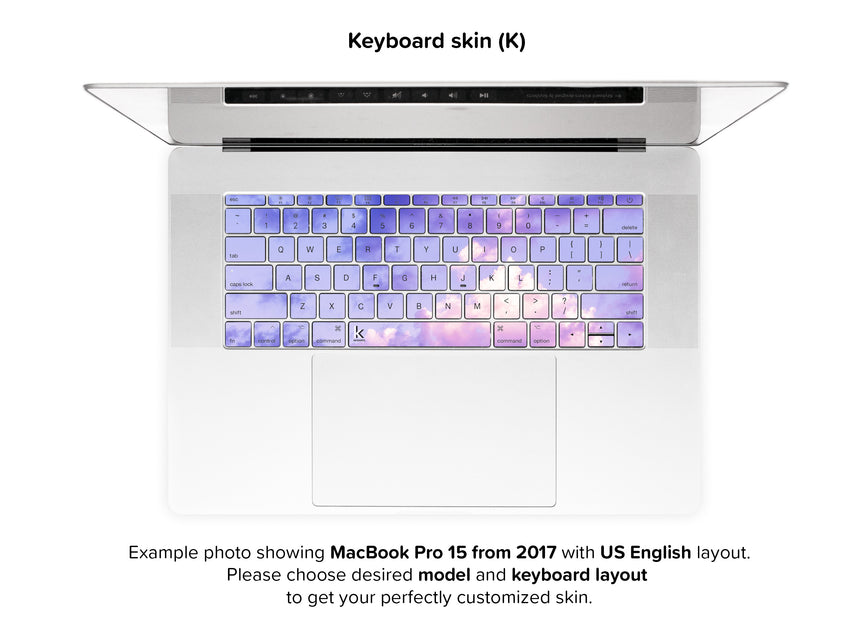 One Bird Sky MacBook Skin - keyboard stickers
