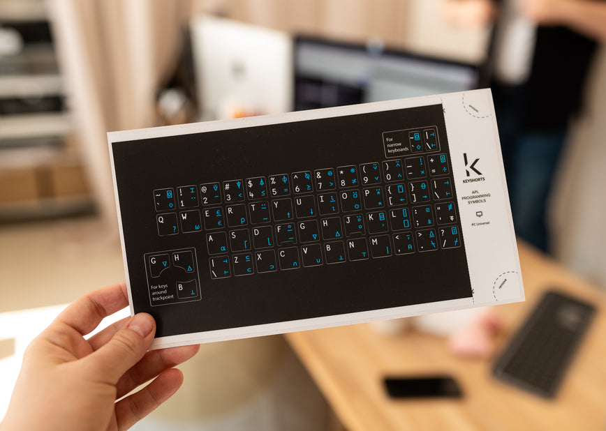 APL Programming Symbols & Glyphs Keyboard Stickers • Keyshorts