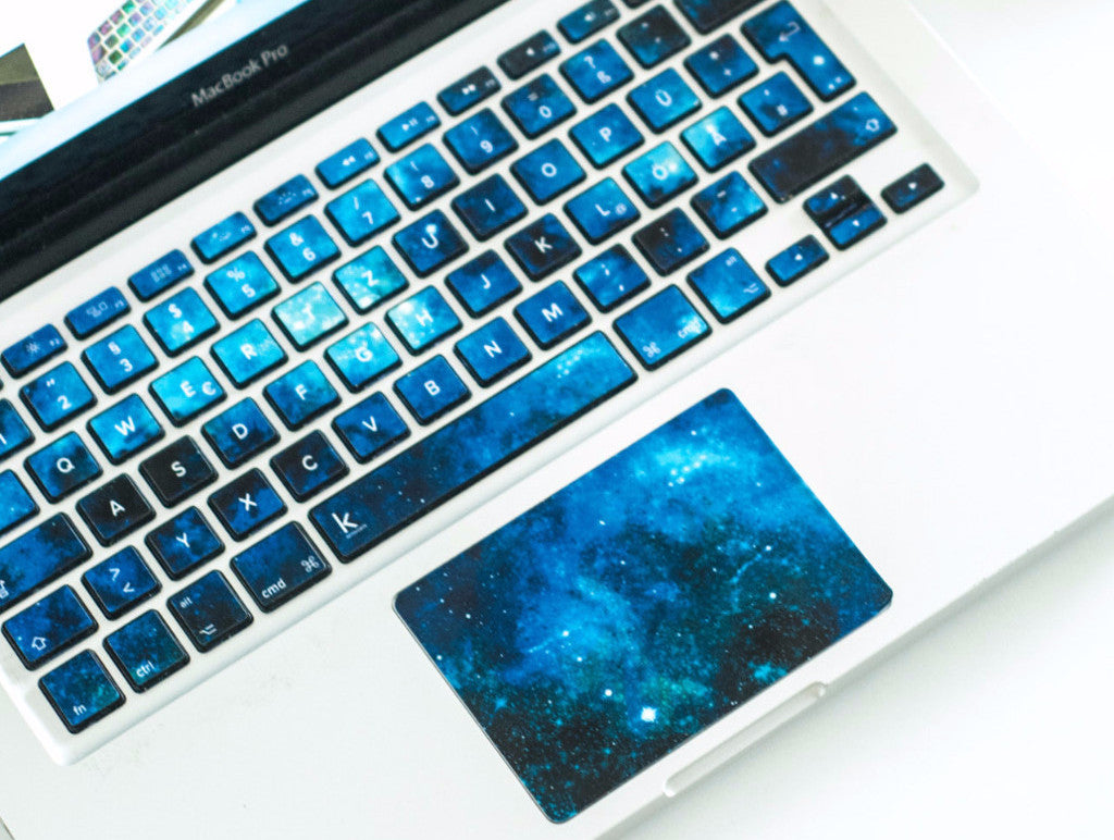 Blue Nebula MacBook Trackpad Sticker