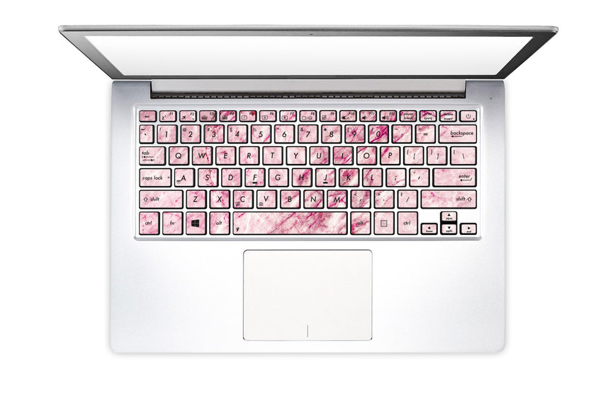 Blush Marble Laptop Keyboard Stickers decals