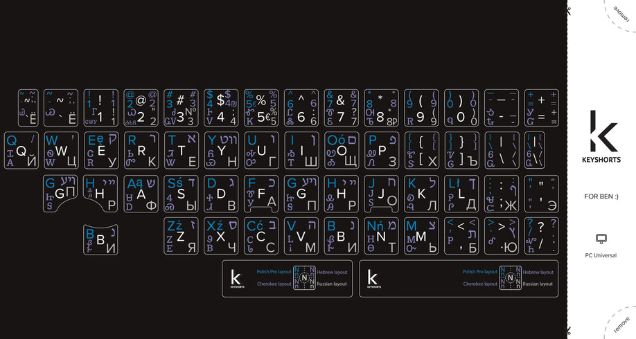 Lable Computer Keyboard DIY Keyboard Labels: Your Project in Premium Quality • Keyshorts