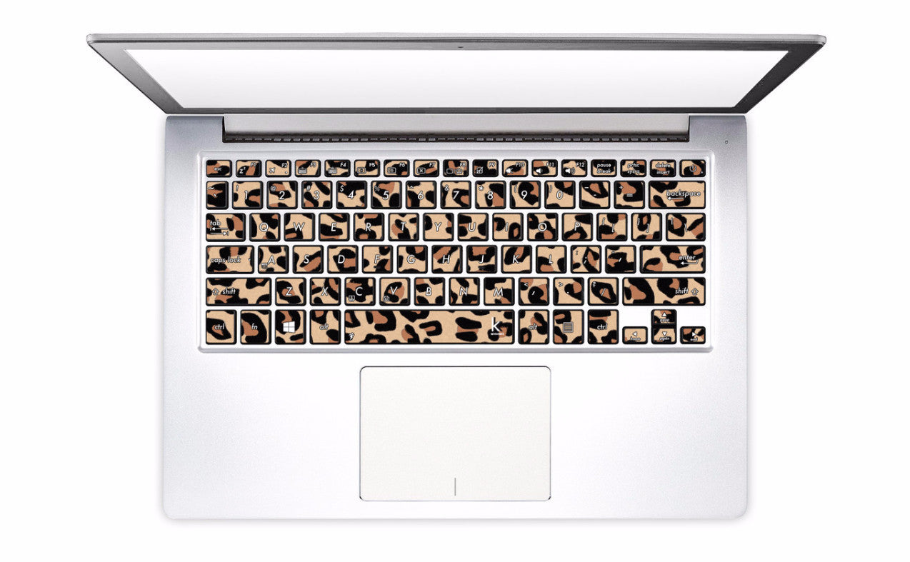 Cheetah Leopard Laptop Keyboard Stickers