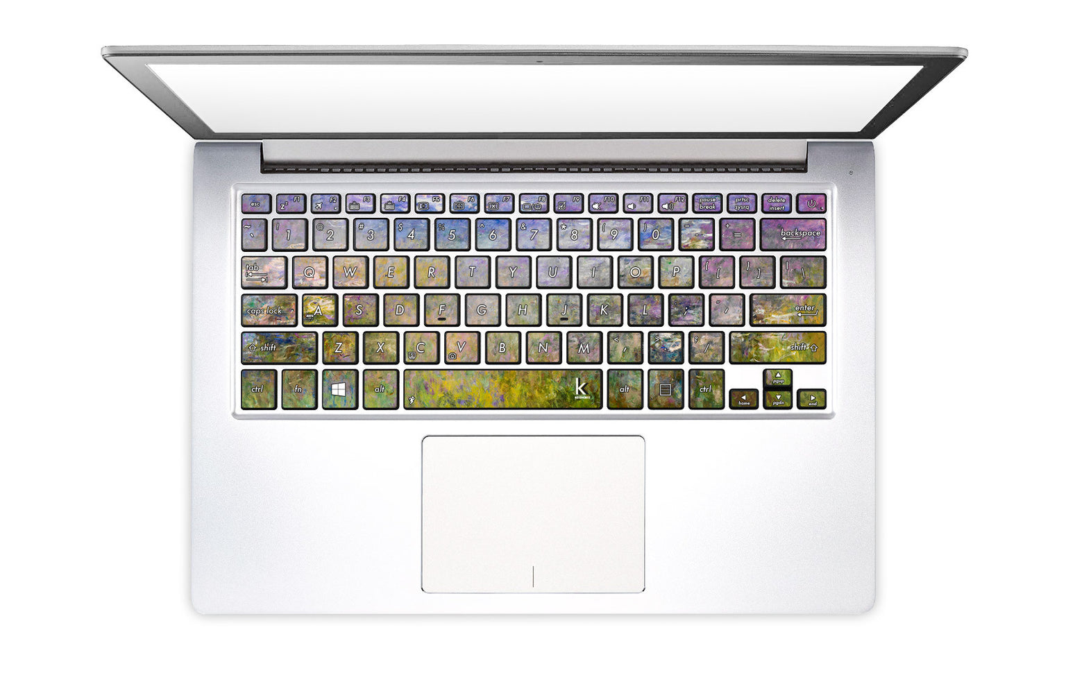 Claude Monet's Purple Water Lilies Laptop Keyboard Stickers decals