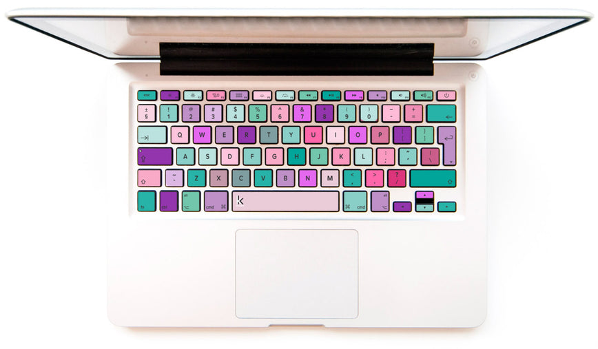 Colorful Art MacBook Keyboard Stickers decals key overlays