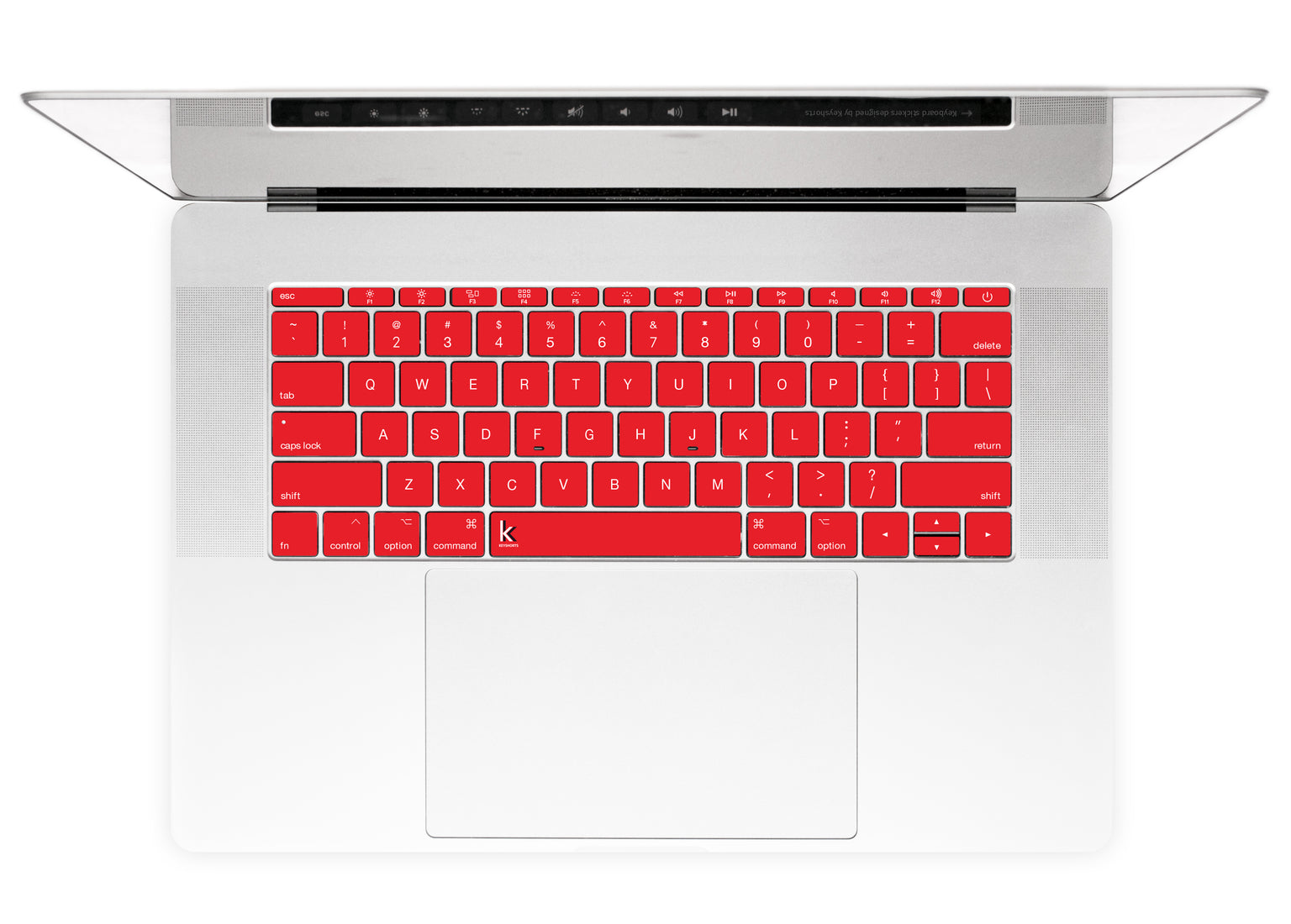 Devil Red MacBook Keyboard Stickers • Keyshorts