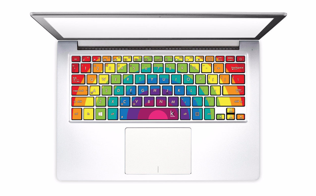 Keyboard Icon Decals Fairytale Rainbow Laptop Keyboard Stickers • Keyshorts