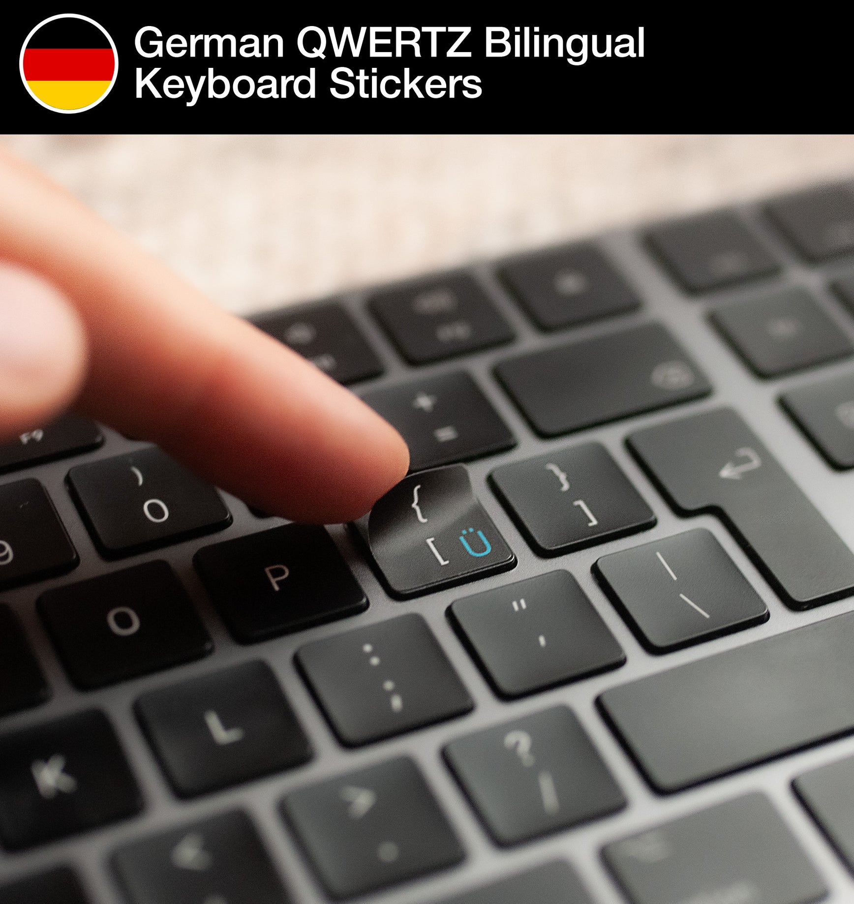 Vorlage: German Bilingual Keyboard Stickers for Mac and PC • Keyshorts German Bilingual Keyboard Stickers for Mac and PC • Keyshorts Illustration