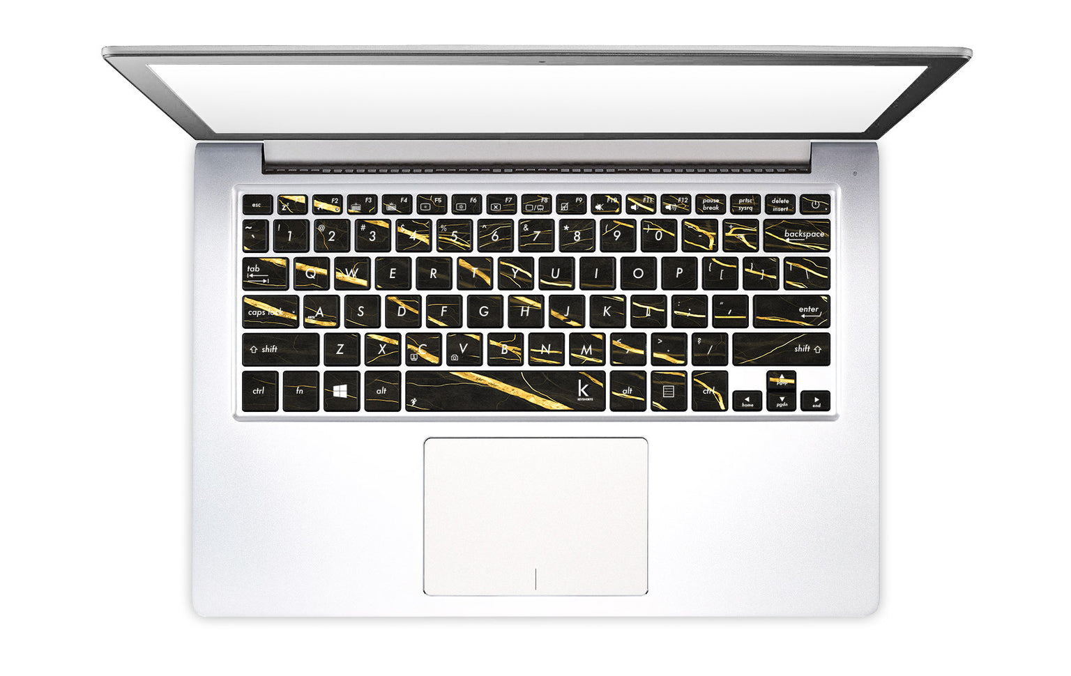 Gold Marble Laptop Keyboard Stickers decals key overlays