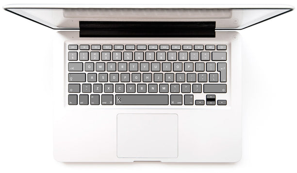 Grey Ombre MacBook Keyboard Stickers decals