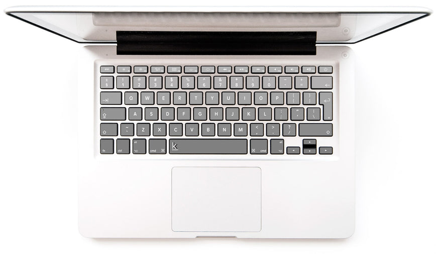 Grey Ombre MacBook Keyboard Stickers decals