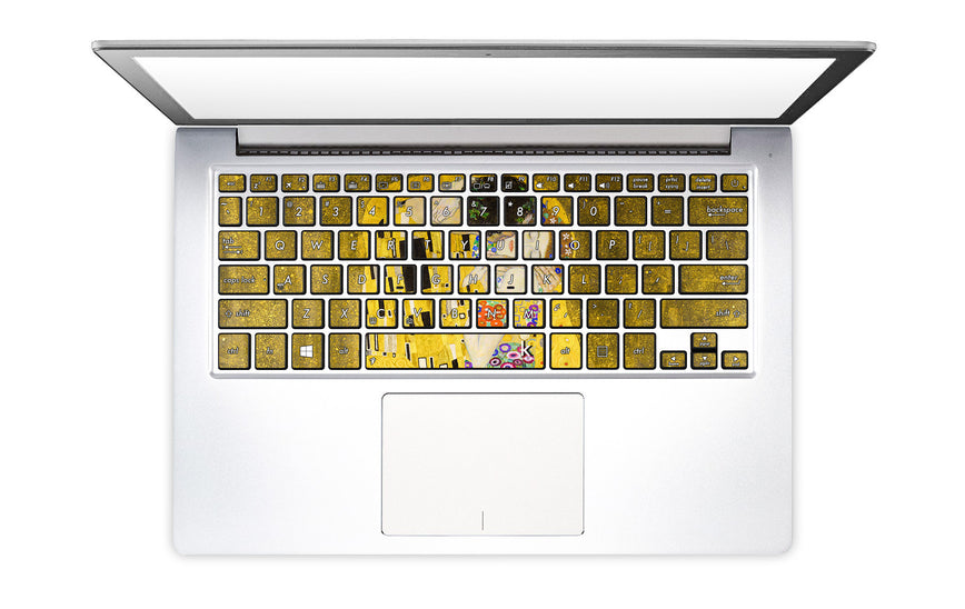 Gustav Klimt's The Kiss Laptop Keyboard Stickers decals key overlays