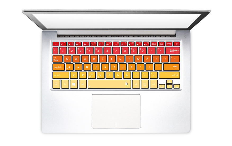 Red Keyboard Stickers for Any Laptop • Keyshorts