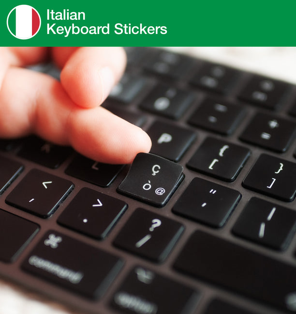 Italian Keyboard Stickers with Italian layout