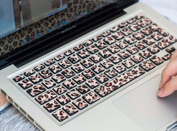 Cheetah MacBook Keyboard Stickers live photo