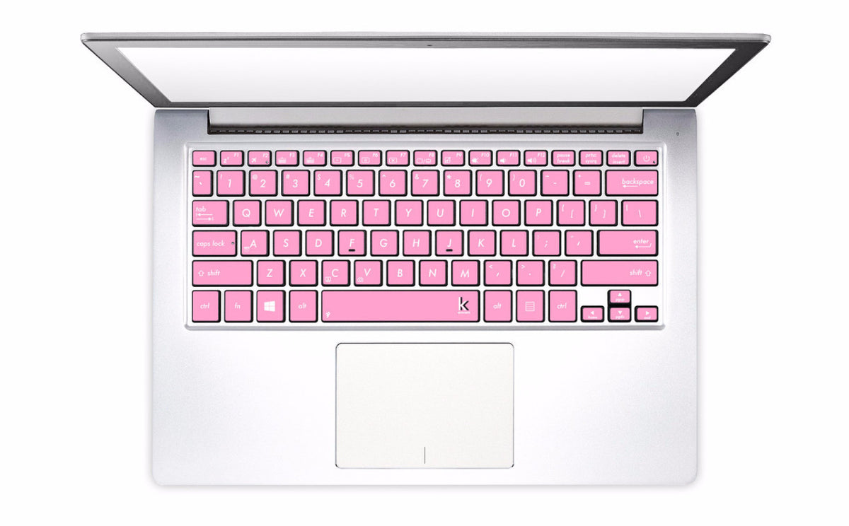 Light Pink Computer Keyboard Risers Light Pink Laptop Keyboard Stickers • Keyshorts