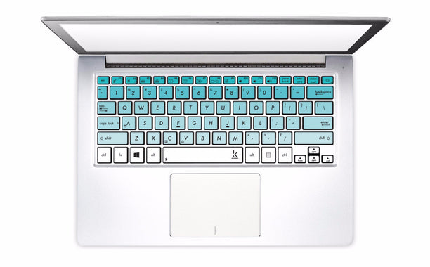 Mint Ombre Laptop Keyboard Stickers decals