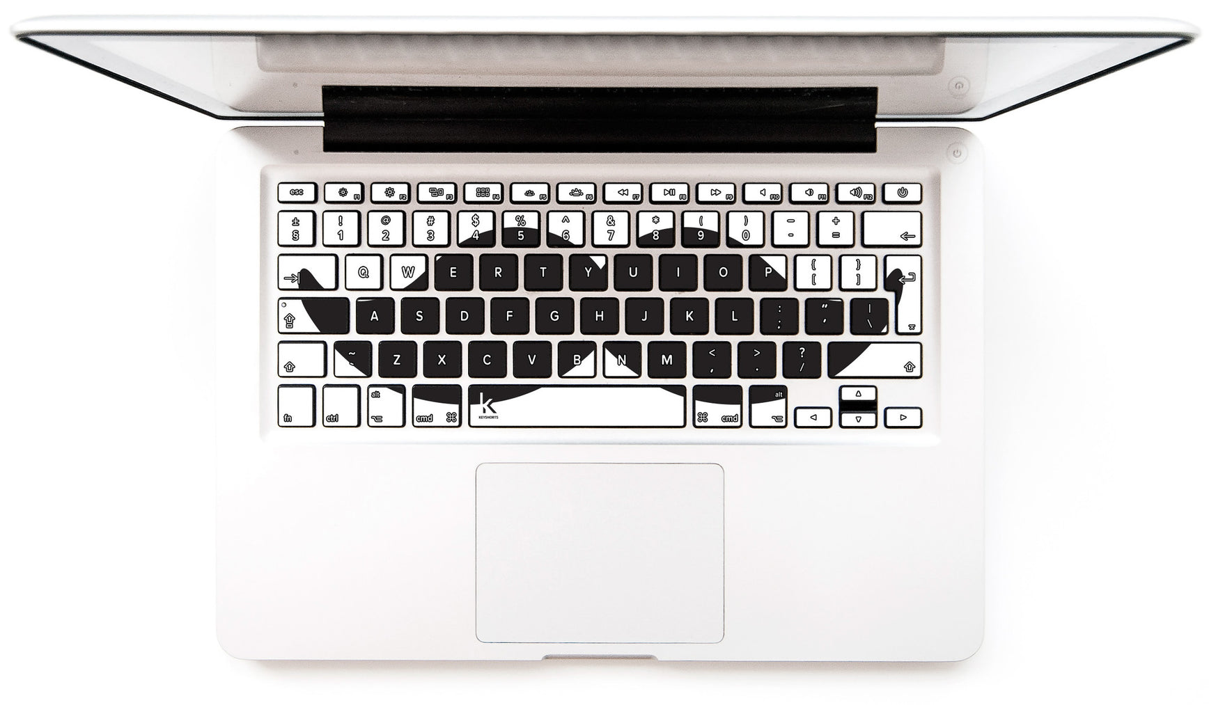 Moustache Invasion MacBook Keyboard Stickers Keyshorts