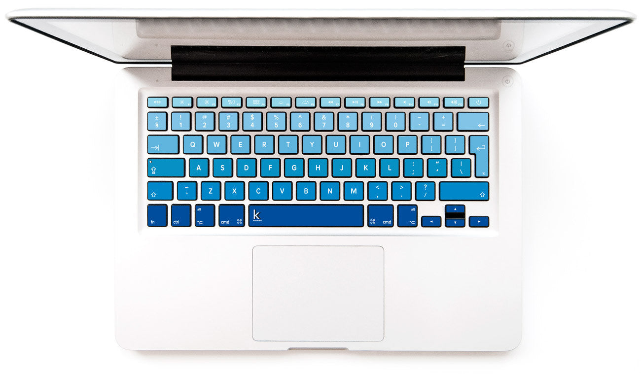 Navy Ombre MacBook Keyboard Stickers decals