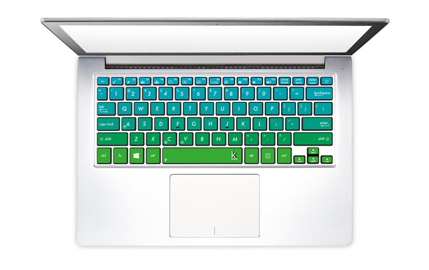 Ombre Gecko Laptop Keyboard Stickers