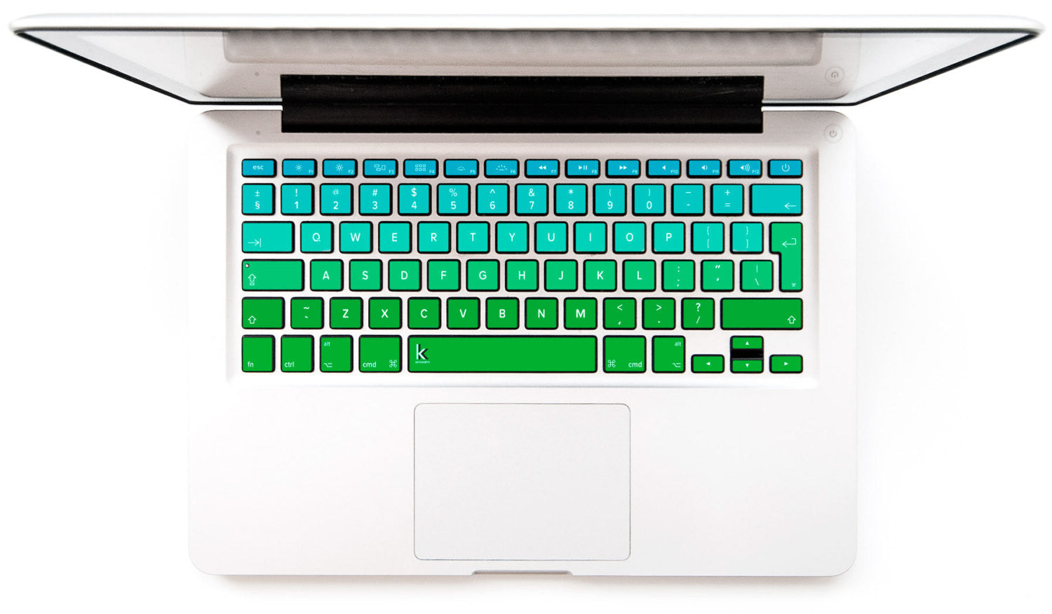 Ombre Gecko MacBook Keyboard Stickers • Keyshorts