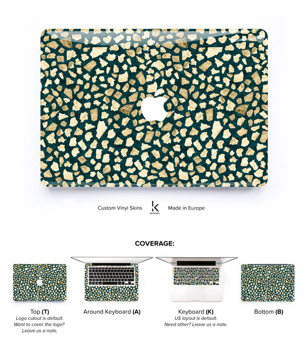 Petroleum Terrazzo MacBook Skin