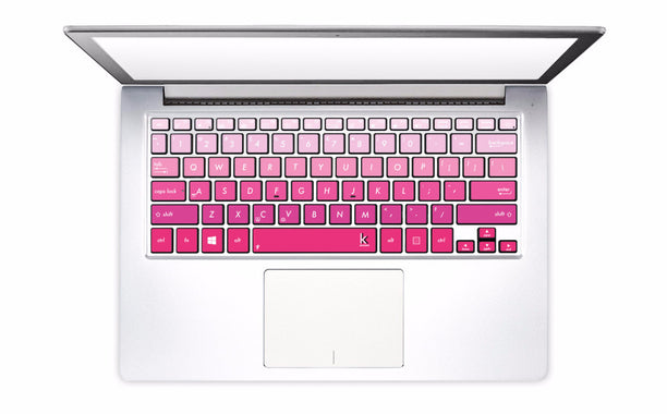 Pink Ombre Laptop Keyboard Stickers decals keyboard cover key overlays