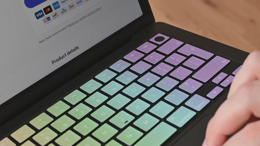 MacBook Keyboard Decal Forest Rainbow • Keyshorts
