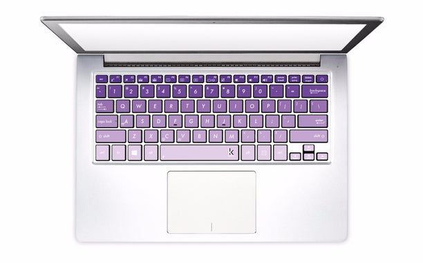 Purple Ombre Laptop Keyboard Stickers keyboard decals key overlays keyboard skin