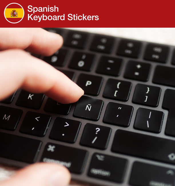 Spanish Keyboard Stickers with Spanish keyboard layout