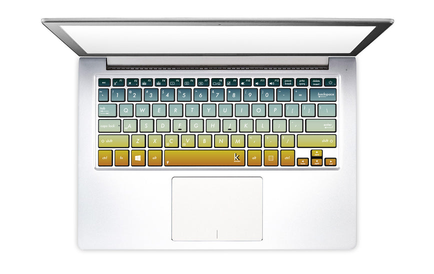 Summer Ombre Laptop Keyboard Stickers decals