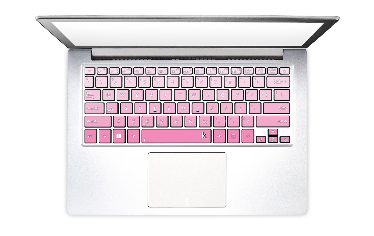 Sweet Pink Ombre Laptop Keyboard Stickers decals