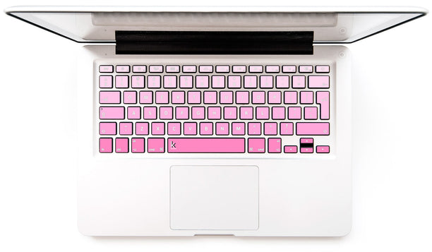 Sweet Pink Ombre MacBook Keyboard Stickers decals key overlays