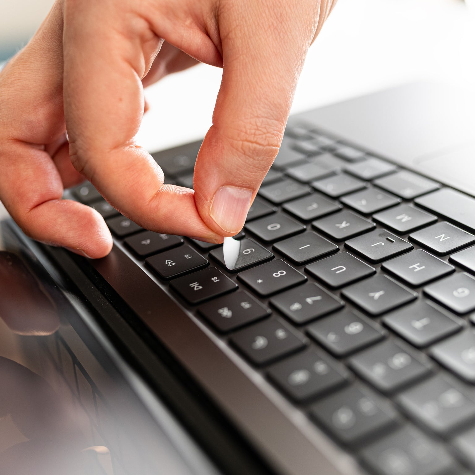 Transparent Keyboard Stickers (Clear Version With No Letters) • Keyshorts