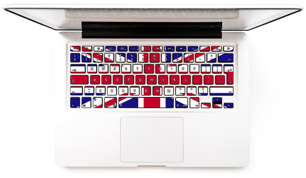 Union Jack MacBook Keyboard Stickers decals