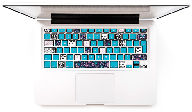 Sweet Pink Ombre MacBook Keyboard Stickers