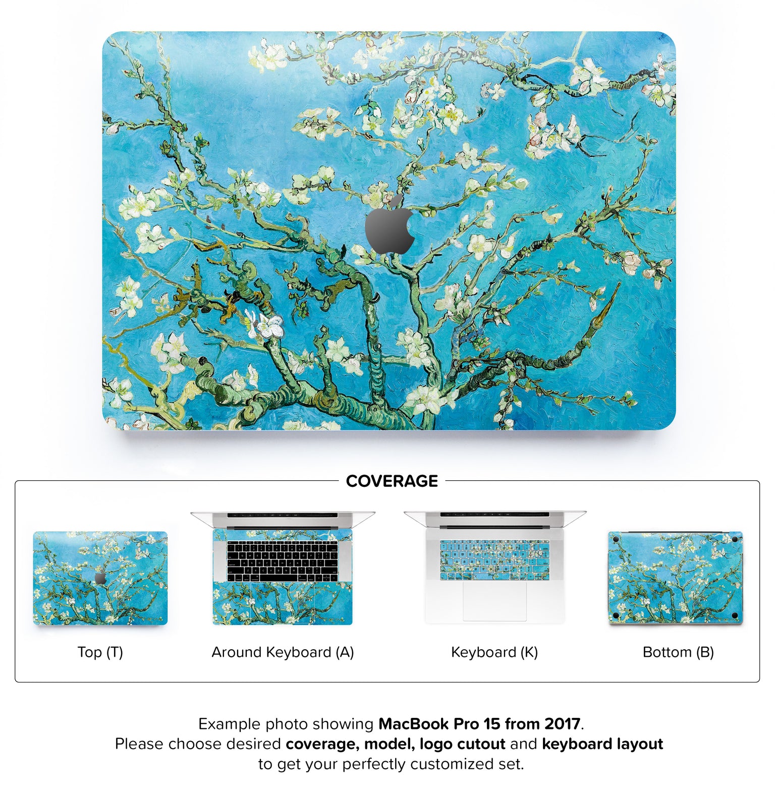 Van Gogh's Blossoming Almonds MacBook Skin 2