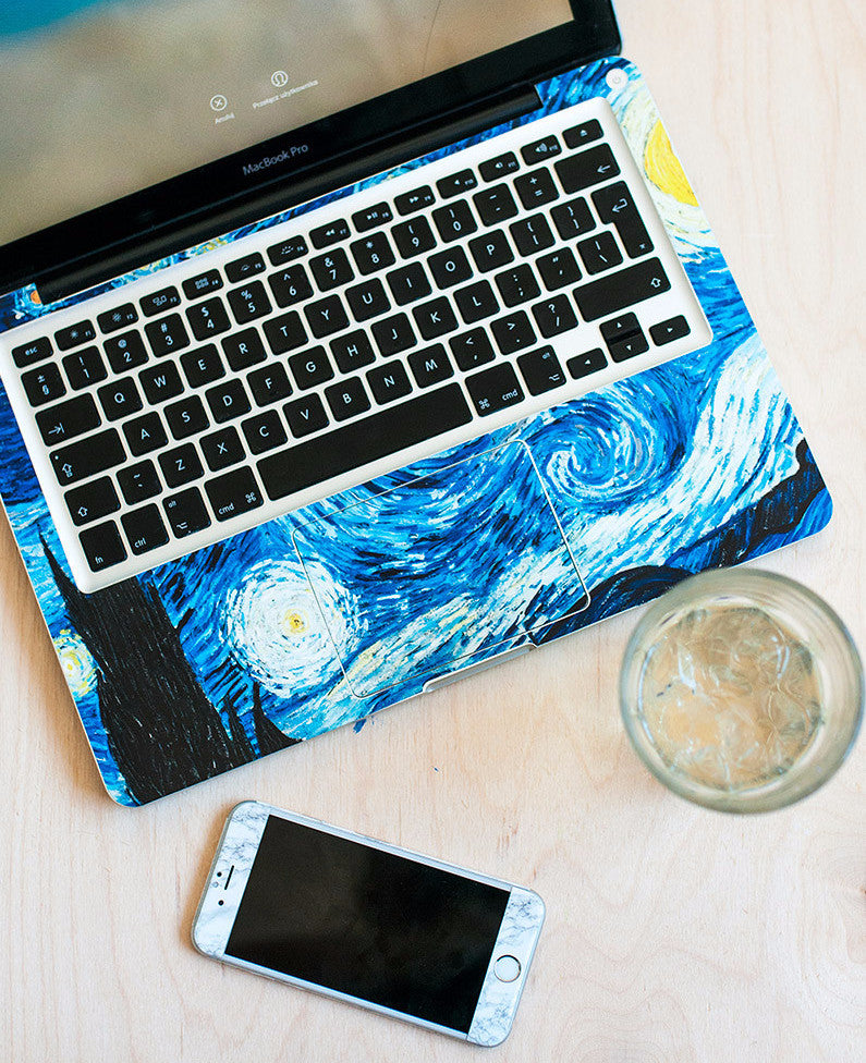 Van Gogh's Starry Night MacBook Skin 3