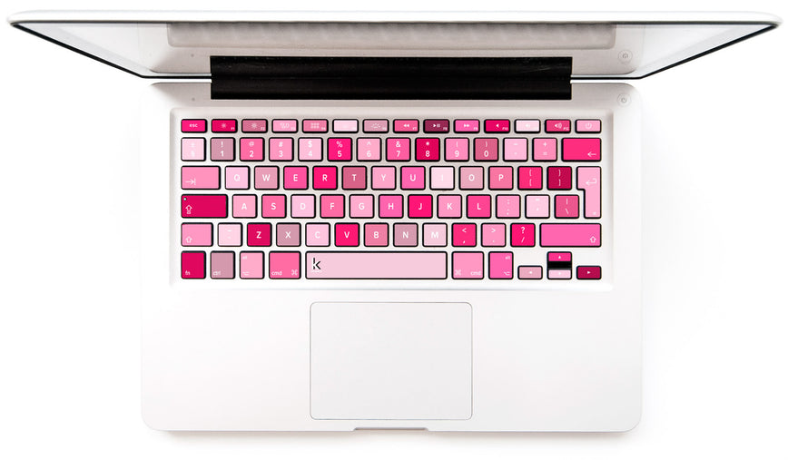 50 Shades of Pink MacBook Keyboard Stickers Decal at Keyshorts.com - 1