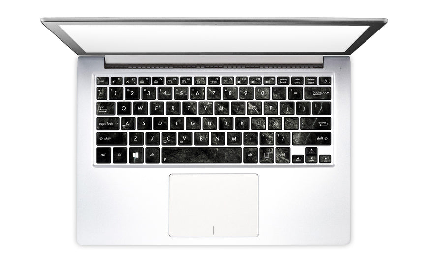 Black Marble Laptop keyboard stickers